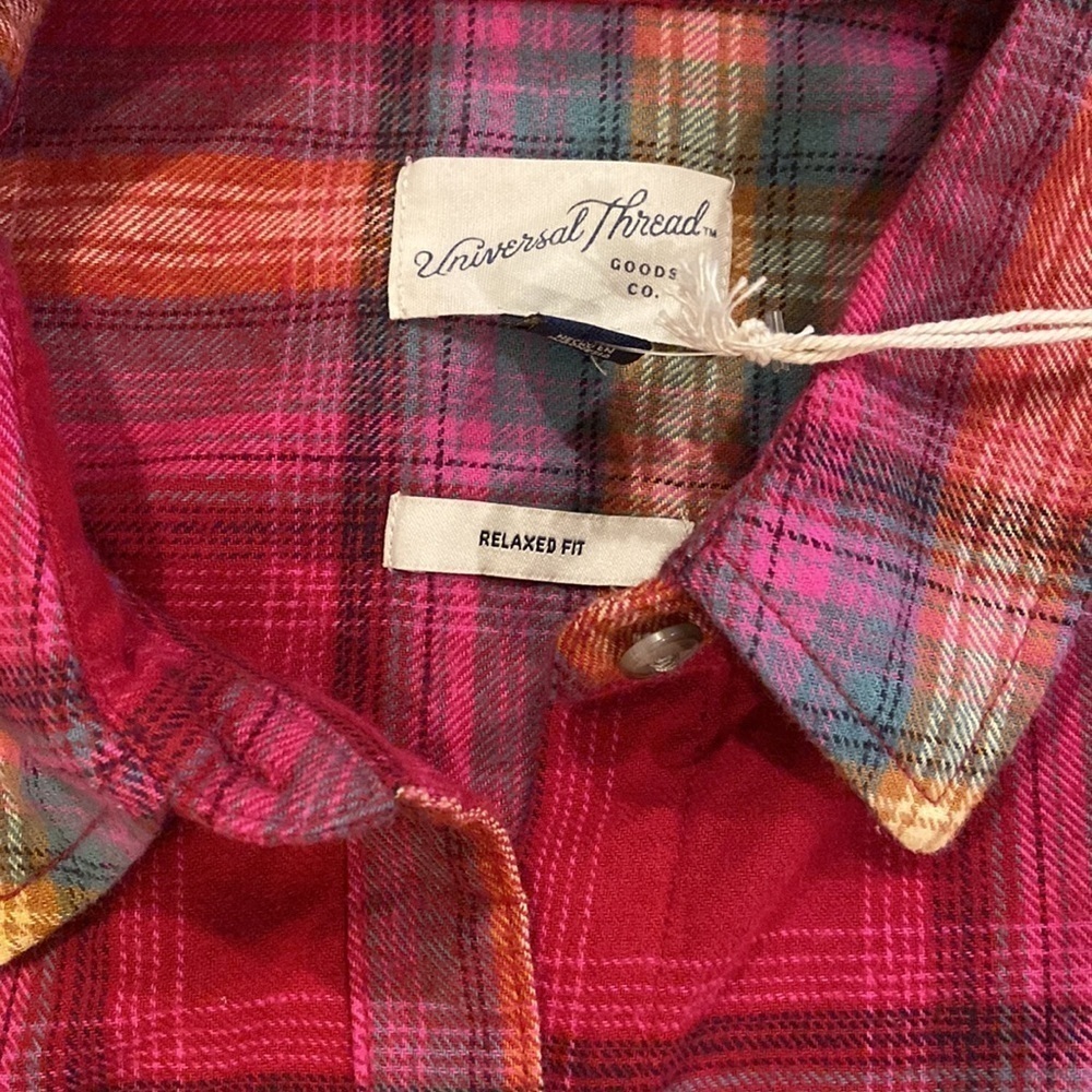 Universal thread relaxed fit flannel nwt - Picture 6 of 6